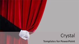  Presentation with action plan way forward text - Cool new PPT theme with up of hand in white backdrop and a light gray colored foreground