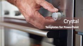  Presentation with temperature - Audience pleasing PPT theme consisting of up of hand setting temperature backdrop and a violet colored foreground