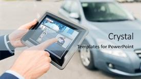  Presentation with news - Beautiful presentation featuring up of hands with news backdrop and a light blue colored foreground