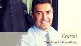  Presentation with tourism business - Colorful slide deck enhanced with up of happy bus driver backdrop and a cream colored foreground