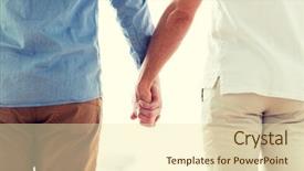  Presentation with hands holding - Beautiful presentation featuring up of happy male gay backdrop and a lemonade colored foreground