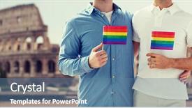  Presentation with sex - PPT theme consisting of up of happy male gay background and a teal colored foreground