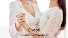  Presentation with married couple - Theme consisting of up of happy married lesbian background and a lemonade colored foreground