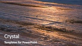  Presentation with road marking - Theme consisting of up of ice covered road background and a  colored foreground