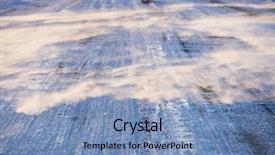  Presentation with ice - Presentation theme having  background and a  colored foreground