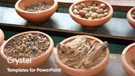  Presentation with sri lanka - PPT layouts with up of ingredients of ayurvedic background and a red colored foreground