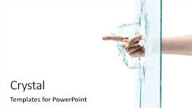  Presentation with preschool hand wash - Amazing PPT theme having up of male hand breaking backdrop and a  colored foreground