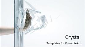  Presentation with hand palm - Colorful PPT layouts enhanced with up of male hand breaking backdrop and a cool aqua colored foreground