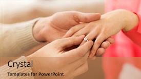  Presentation with relationships - Beautiful slides featuring up of man putting diamond backdrop and a coral colored foreground