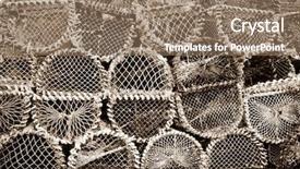  Presentation with cage - PPT theme having up of many lobster cage background and a coral colored foreground