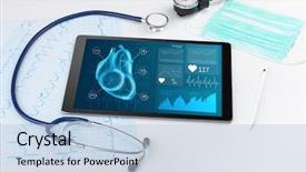  Presentation with diagnostics - Audience pleasing slide deck consisting of up of modern medical diagnostic backdrop and a light blue colored foreground