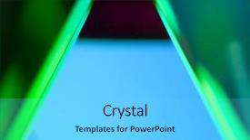  Presentation with prism - Slides enhanced with up of optical glass prism background and a light gray colored foreground