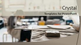  Presentation with clay - Beautiful PPT layouts featuring up of piece of clay backdrop and a soft green colored foreground