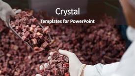  Presentation with meat - Amazing presentation theme having up of pile of meat backdrop and a tawny brown colored foreground