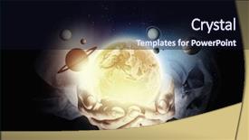  Presentation with solar system - Colorful PPT theme enhanced with up of planet sun system backdrop and a wine colored foreground