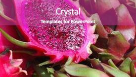  Presentation with dragon fruit - Theme consisting of up of red dragon fruit background and a coral colored foreground