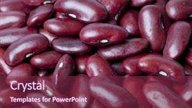  Presentation with kidney - Colorful PPT layouts enhanced with close up of red kidney beans full frame backdrop and a violet colored foreground