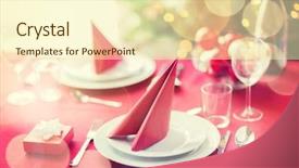  Presentation with christmas holidays - Presentation having up of room with christmas background and a  colored foreground