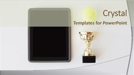  Presentation with gold black - Cool new presentation with up of tennis ball gold backdrop and a soft green colored foreground