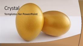  Presentation with egg - Colorful theme enhanced with up of the golden egg backdrop and a  colored foreground