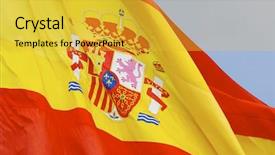  Presentation with spanish - PPT layouts enhanced with up of the spanish flag background and a yellow colored foreground