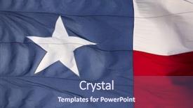  Presentation with texas state flag - Colorful presentation design enhanced with up of the state flag backdrop and a ocean colored foreground