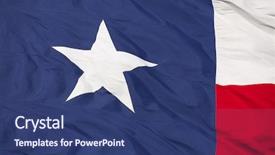  Presentation with texas state flag - Cool new presentation theme with up of the state flag backdrop and a ocean colored foreground