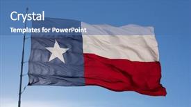  Presentation with texas state flag - Slide deck enhanced with up of the state flag background and a ocean colored foreground