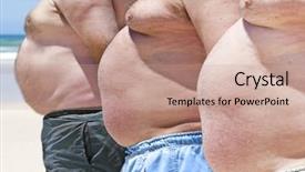  Presentation with obese - Amazing slides having gut - close up of three obese backdrop and a coral colored foreground
