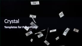  Presentation with black business - Cool new slide deck with up of us dollar money backdrop and a wine colored foreground