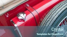  Presentation with veteran - Theme having up of veteran sports car background and a  colored foreground