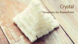  Presentation with food pyramid - Audience pleasing slides consisting of up of white sugar pyramid backdrop and a soft green colored foreground