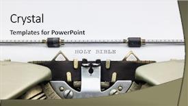  Presentation with holy bible - Beautiful presentation design featuring up of words holy bible backdrop and a white colored foreground