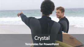  Presentation with multi ethnics - Cool new theme with up of young multi-ethnic backdrop and a dark gray colored foreground