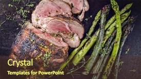  Presentation with sheet metal - Theme with up on an old metal background and a tawny brown colored foreground