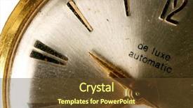  Presentation with old photo - Slide deck enhanced with up photo of old watch background and a  colored foreground