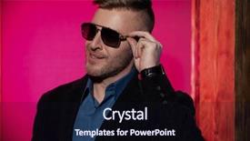  Presentation with mens fashion portrait - Audience pleasing theme consisting of up portrait of a brutal backdrop and a  colored foreground