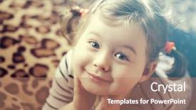  Presentation with cute - Audience pleasing slide deck consisting of up portrait of a cute backdrop and a coral colored foreground