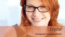  Presentation with red laser beam - Colorful presentation theme enhanced with up portrait of a red backdrop and a coral colored foreground