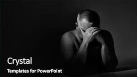  Presentation with black and white trees - Beautiful PPT layouts featuring up portrait of aged man backdrop and a black colored foreground