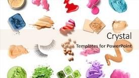  Presentation with blank whiteboard isolated on white - Slide deck consisting of up products isolated on white background and a lemonade colored foreground