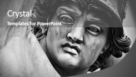  Presentation with ancient hinduism god sculpture - Amazing presentation design having up sculpture of the rape backdrop and a gray colored foreground