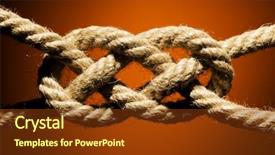  Presentation with rope - Colorful presentation theme enhanced with up shot of a rope backdrop and a tawny brown colored foreground