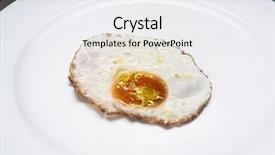  Presentation with egg - Presentation theme with up shot of a wold background and a sky blue colored foreground