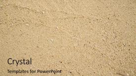  Presentation with coral - Slide deck featuring up shot of coral sand background and a coral colored foreground