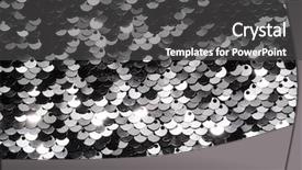  Presentation with sequin - Beautiful PPT theme featuring up shot of glittery black backdrop and a dark gray colored foreground