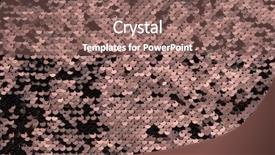  Presentation with sequin - Presentation design with up shot of glittery black background and a violet colored foreground