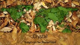  Presentation with world map - Colorful theme enhanced with up shot of world map backdrop and a gold colored foreground