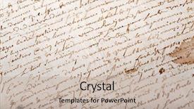  Presentation with manuscript - Beautiful PPT layouts featuring up shot on an old backdrop and a soft green colored foreground