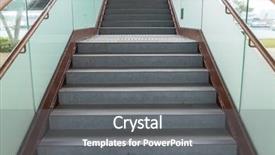  Presentation with building information modeling - Audience pleasing slide deck consisting of up the building staircase ascent backdrop and a gray colored foreground